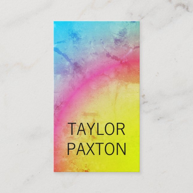 Gradient Grunge Business Card (Front)