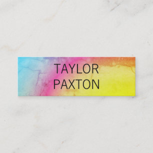 Gradient Grunge Mini Business Card