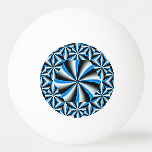 Gradient hexagonal pattern ping pong ball (Back)