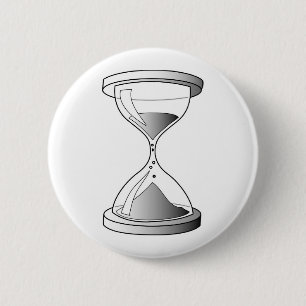 Gradient Hourglass 6 Cm Round Badge