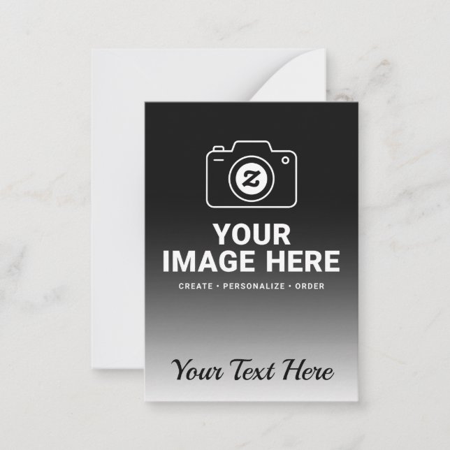 Gradient Image and Text Card (Front)