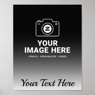 Gradient Image and Text Poster