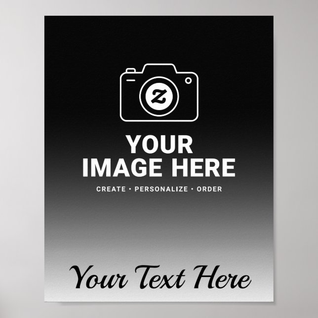 Gradient Image and Text Poster (Front)