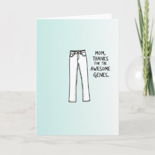 Gradient Jeans Mom Genes Card