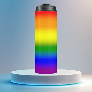 Gradient LGBTQ Rainbow Pride Thermal Tumbler