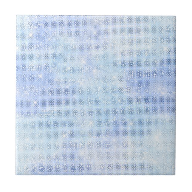 Gradient light blue iridescent tile (Front)