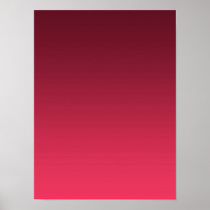 Gradient Magenta - light to deep   Seasonal Moods  Poster