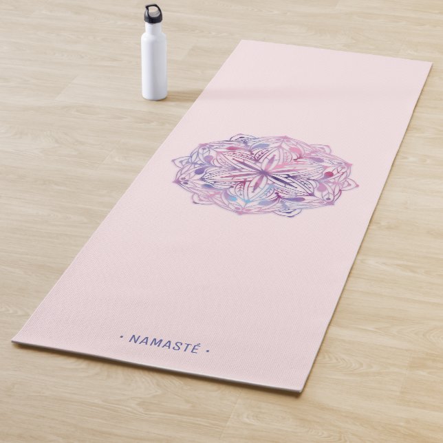 Gradient Mandala Lotus Flower Yoga Mat [2] (In Situ)