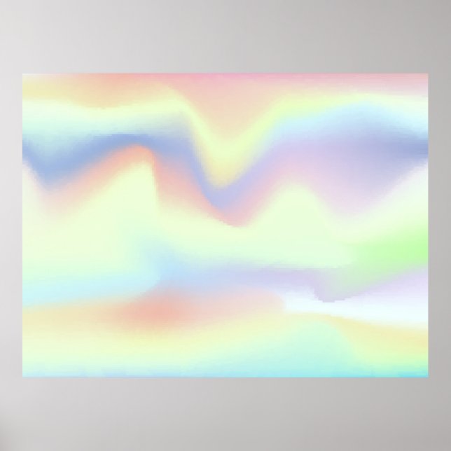 Gradient Mesh Background in Modern Style. Colourfu Poster (Front)