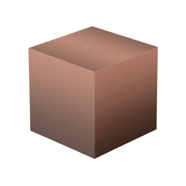 Gradient Mocha - deep to light | Seasonal Moods |  Cube (Front Angled)