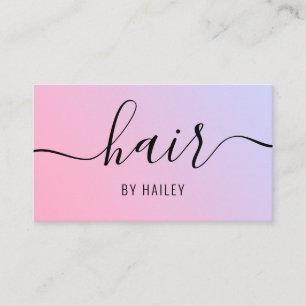 Gradient Modern Hair Stylist Business Card