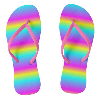 GRADIENT MOTIF OF THE RAINBOW FLAG COLORS JANDALS