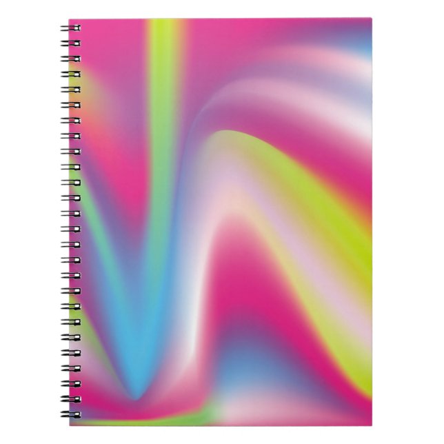 Gradient multicolored backgroundabstract, art, bac notebook (Front)