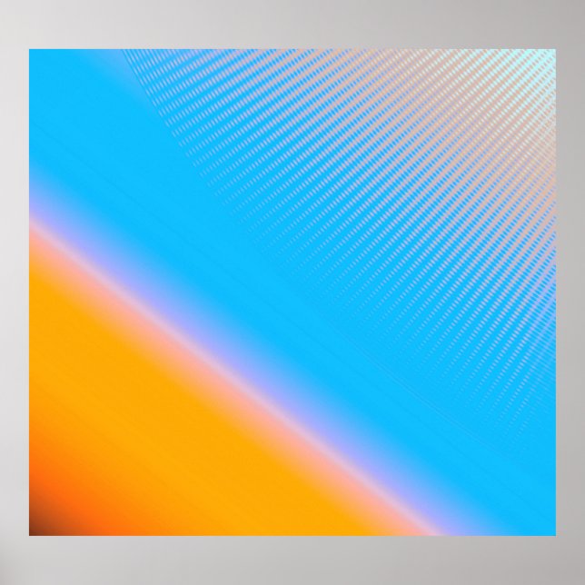 Gradient Mystery: Blurred Abstract Art. Poster (Front)