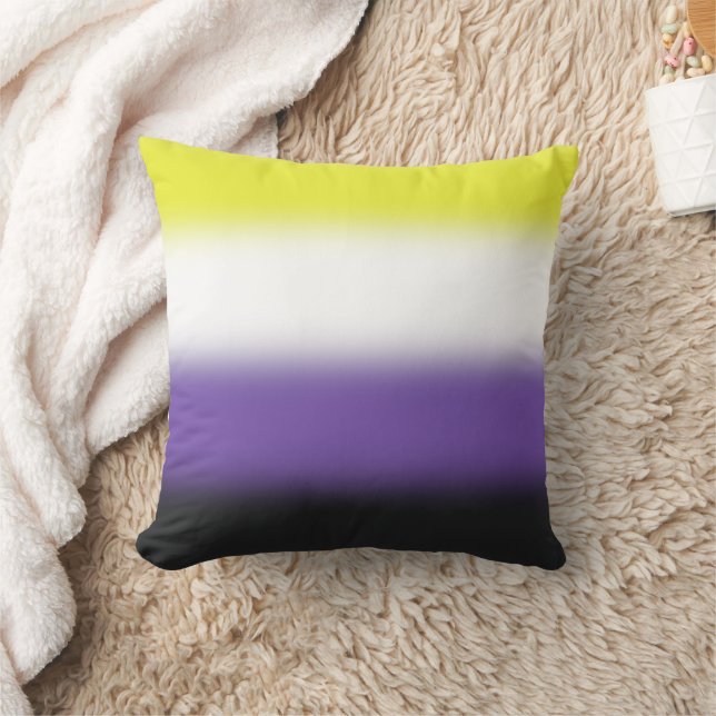 Gradient Nonbinary Pride Flag – Nonbinary Flag Cushion (Blanket)