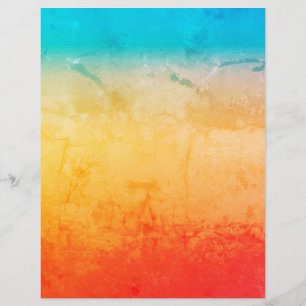 Gradient ombre coral blush beige blue soft blurred flyer