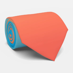 Gradient ombre coral blush beige blue soft blurred tie