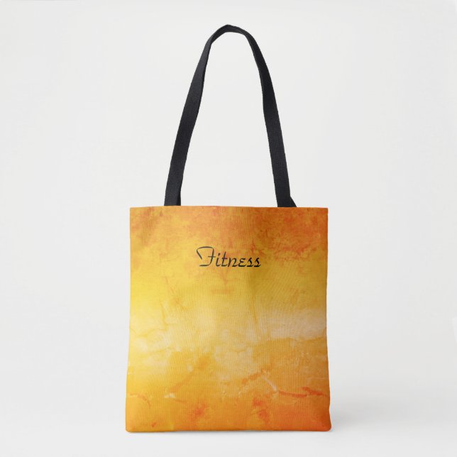 Gradient ombre coral blush beige lime soft blurred tote bag (Front)