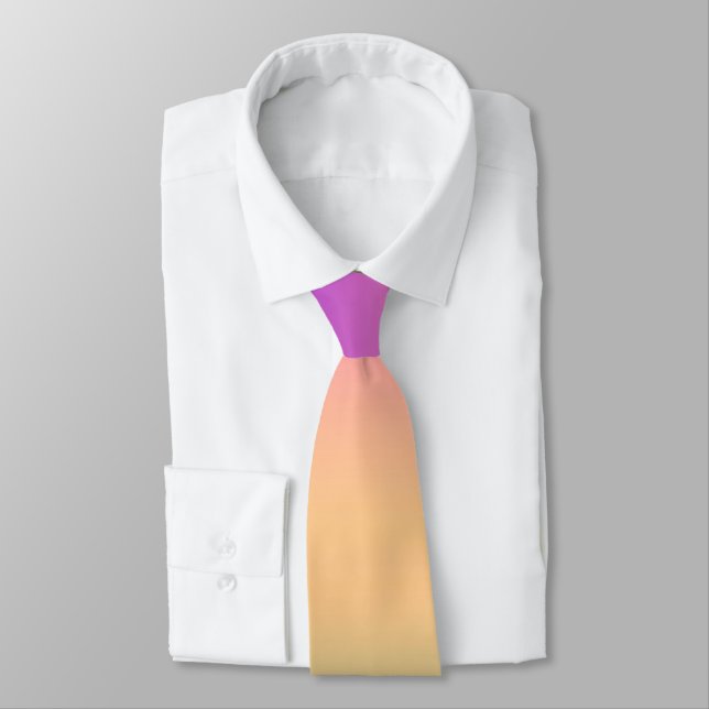 Gradient ombre green yellow pink purple soft blurr tie (Tied)