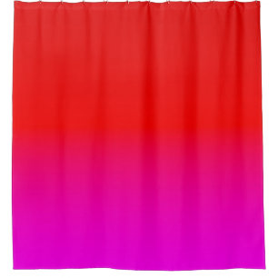 gradient ombre red pink , scarlet , red , pink shower curtain
