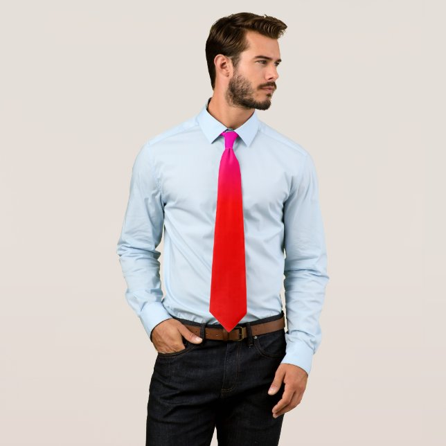 gradient ombre red pink , scarlet , red , pink  tie (In Situ)