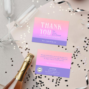 Gradient Package Insert Card