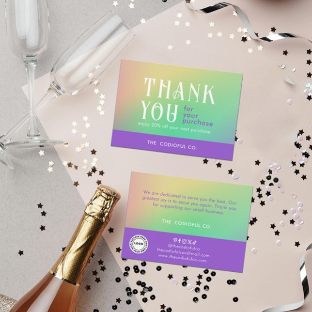 Gradient Package Insert Card (Creator Uploaded)