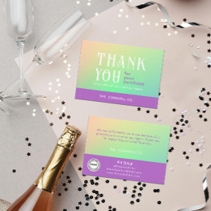 Gradient Package Insert Card