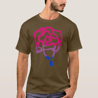 Gradient Painted Rose Lgbt Gay Pride Month  T-Shirt