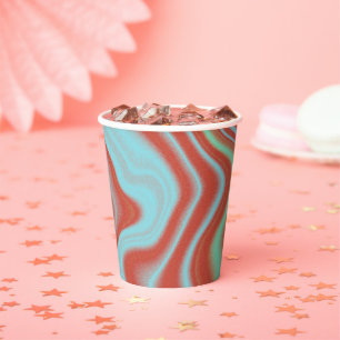 Gradient Pattern Overlay, Abstract, Lines, Grainy Paper Cups