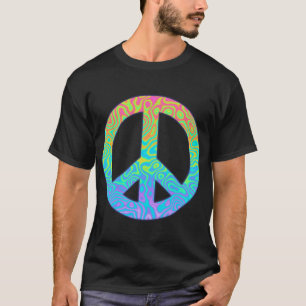 Gradient Peace Symbol T-Shirt