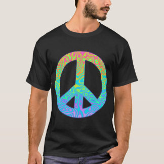 Gradient Peace Symbol T-Shirt