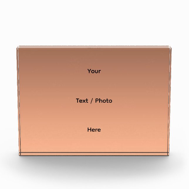 Gradient Peach - light to deep | Seasonal Moods |  Photo Block (Front)