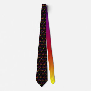 Gradient Pentagram Neck Tie