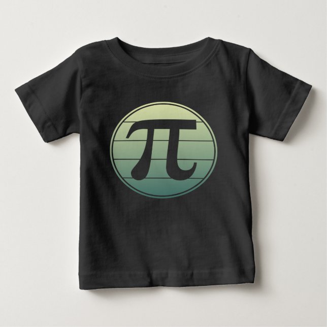 Gradient Pi Symbol Pi day | Happy Pi day Math Baby T-Shirt (Front)