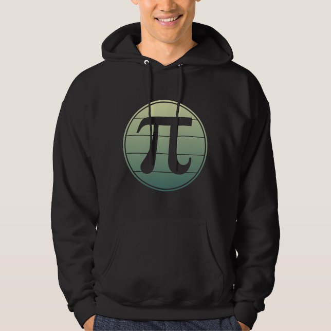 Gradient Pi Symbol Pi day | Happy Pi day Math Hoodie (Front)