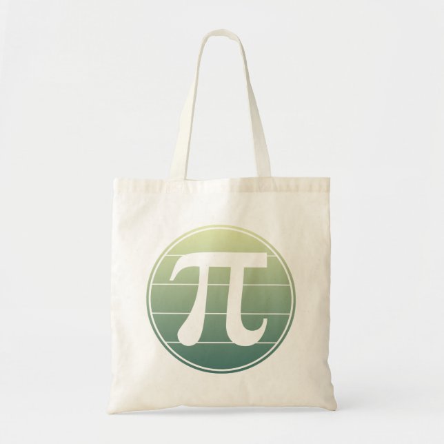 Gradient Pi Symbol Pi day | Happy Pi day Math Tote Bag (Front)