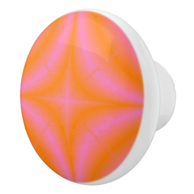 Gradient pink ceramic knob (Right)