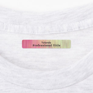 Gradient pink employee