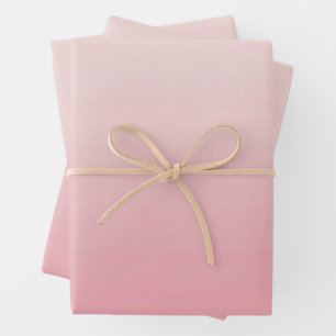 Gradient Pink Minimalist  Wrapping Paper Sheet