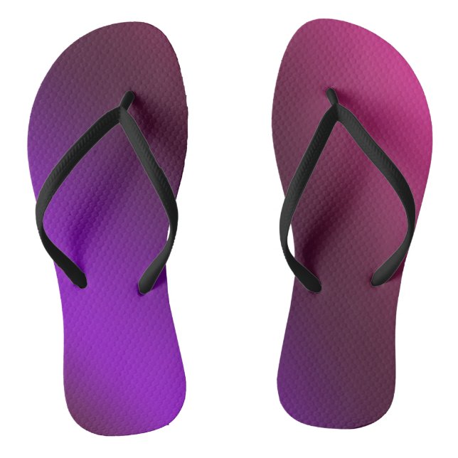 Gradient, pink-purple jandals (Footbed)
