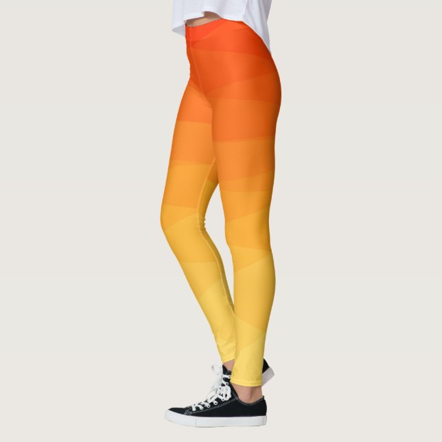 Gradient Polygonal Design Leggings (Left)