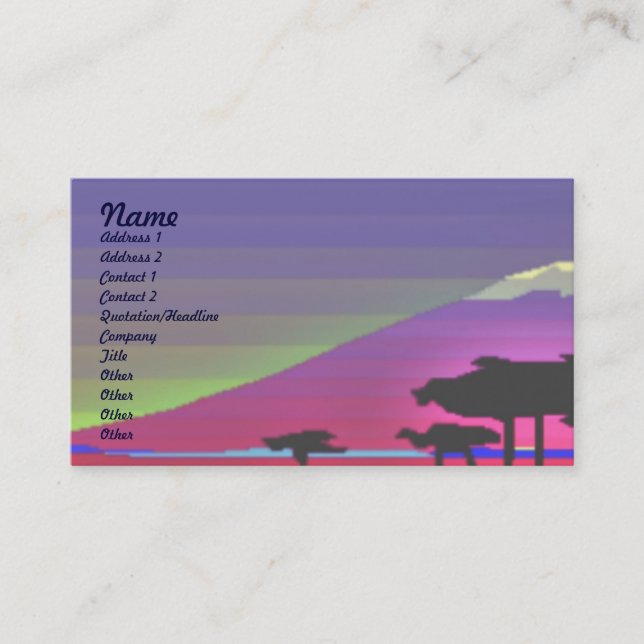 Gradient Profile Card (Front)
