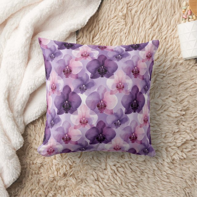 Gradient Purple Orchid Layers Cushion (Blanket)