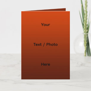 Gradient Red - deep to light Mood Background Thank You Card