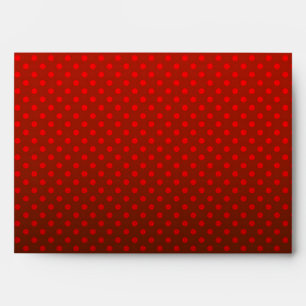Gradient red grey polka dots print abstract femini envelope