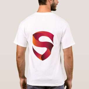 Gradient Ribbon S Logo – Modern Monogram Design T-Shirt