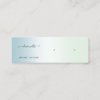 Gradient Script Earring Display mini Mini Business Card