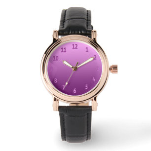 Gradient Simple Colourful Pink Watch