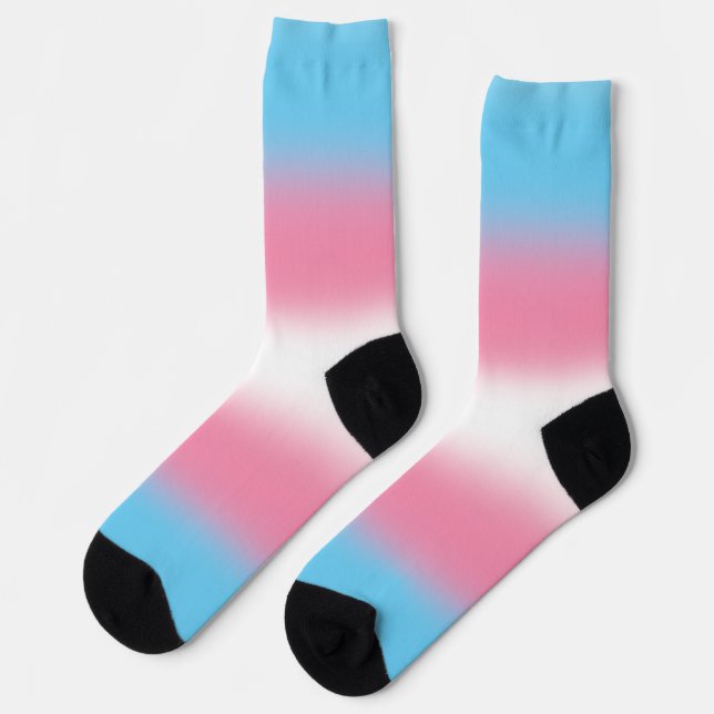 Gradient Trans Pride  Socks (Left)